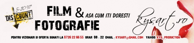 Oferta promotionala de la kysart.ro - film & fotografie