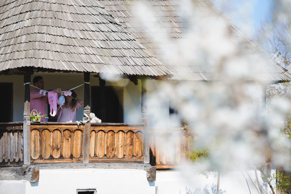 Fotografie de Constantin Alin la Muzeul Satului Valcean