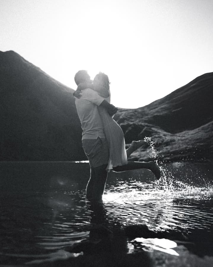 Fotografie de Marius Boeriu la Lacul Balea